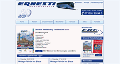 Desktop Screenshot of ernesti-bustouristik.de